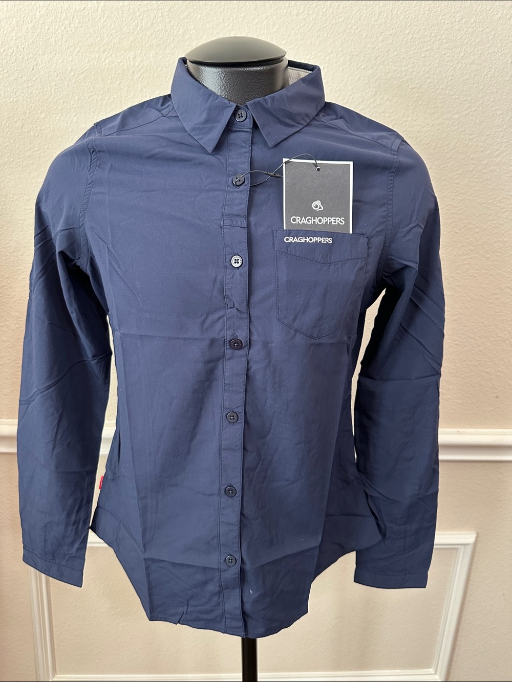 Craghoppers NOSILIFE BARDO LONG SLEEVE SHIRT - Blue Navy